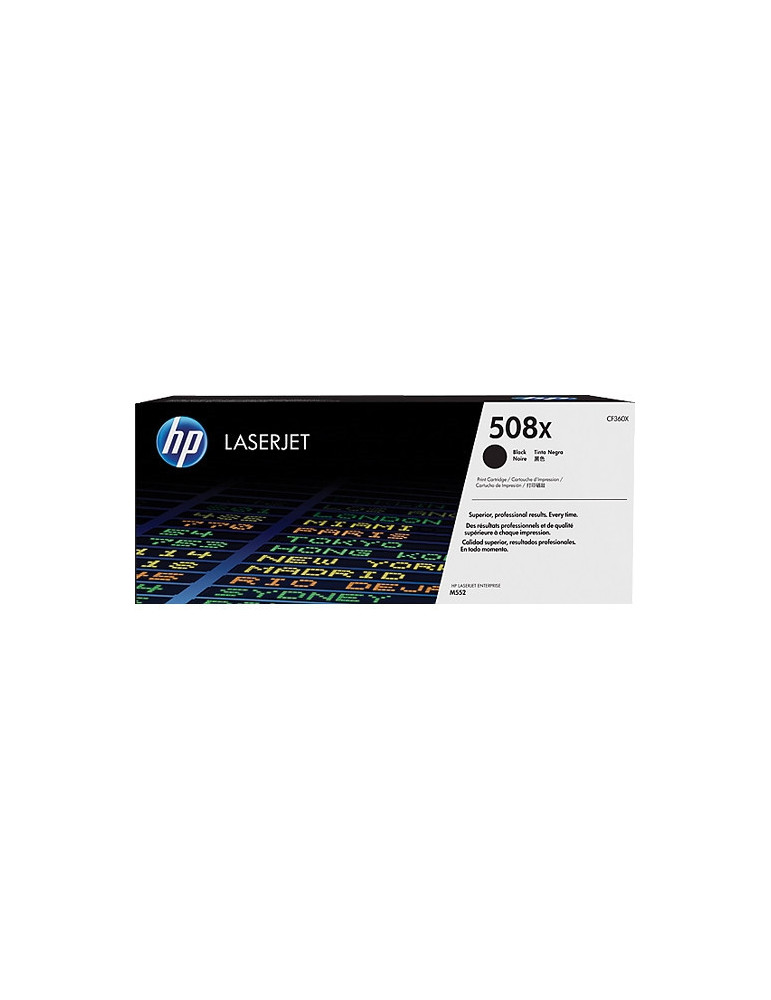HP 508X High Yield Black Original LaserJet Toner Cartridge (CF360X)