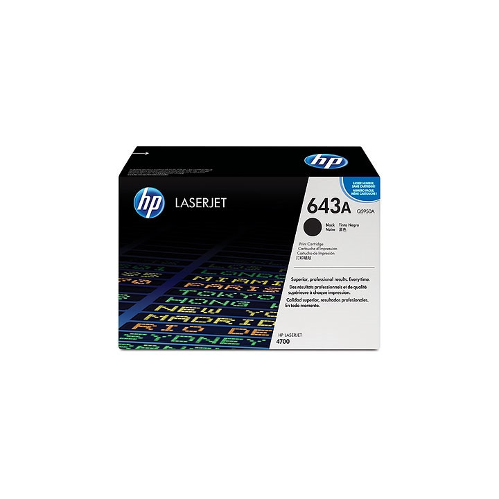 HP 643A Black LaserJet Toner Cartridge