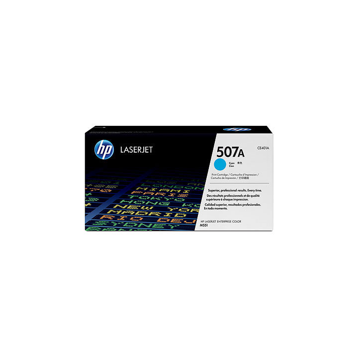 HP 507A Cyan LaserJet Toner Cartridge