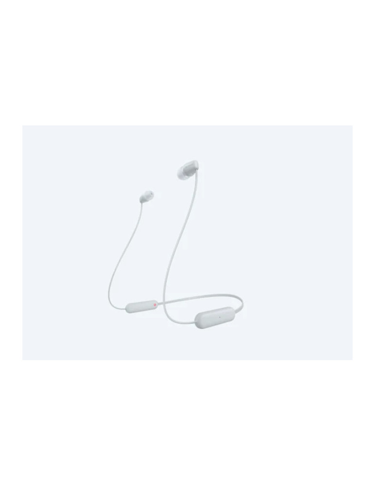 Безжични слушалки Sony Headset WI-C100, white - WIC100W.CE7