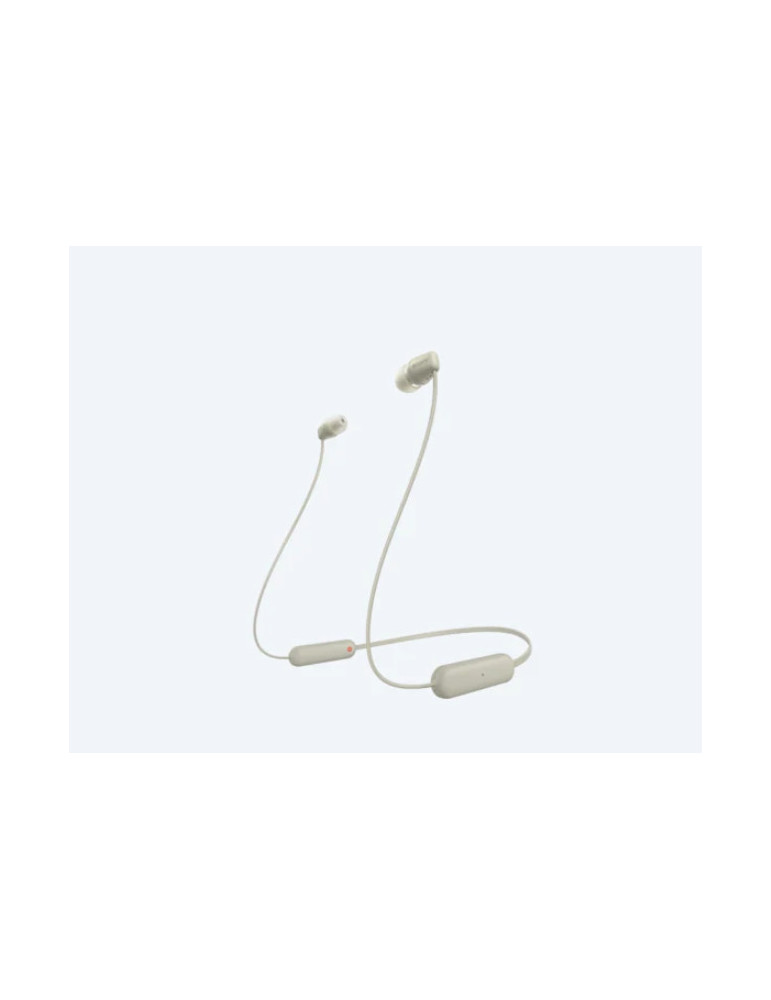 Безжични слушалки Sony Headset WI-C100, taupe - WIC100C.CE7