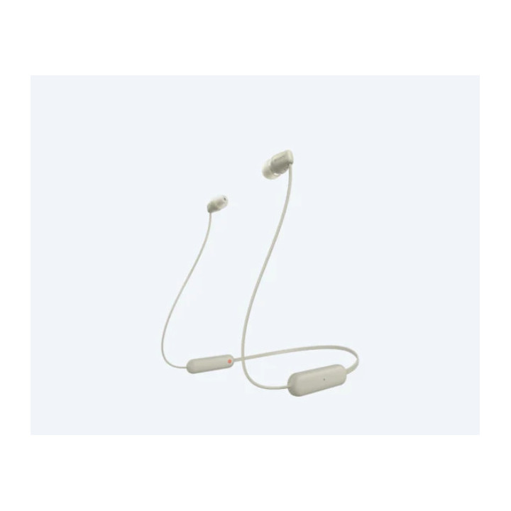 Безжични слушалки Sony Headset WI-C100, taupe - WIC100C.CE7