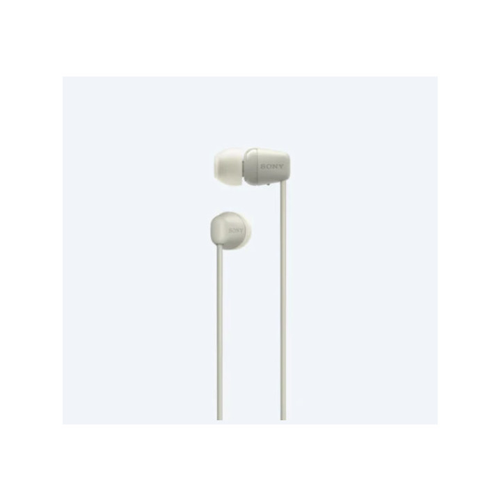 Безжични слушалки Sony Headset WI-C100, taupe - WIC100C.CE7