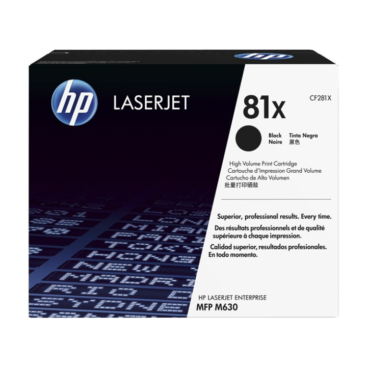 HP 81X High Yield Black Original LaserJet Toner Cartridge