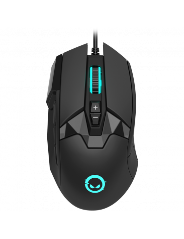 Геймърска мишка Lorgar Stricter 579, 9 programmable buttons, Pixart PMW3336 sensor, до 12 000dpi, RGB, black - LRG-GMS579