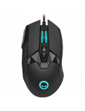 Геймърска мишка Lorgar Stricter 579, 9 programmable buttons, Pixart PMW3336 sensor, до 12 000dpi, RGB, black - LRG-GMS579