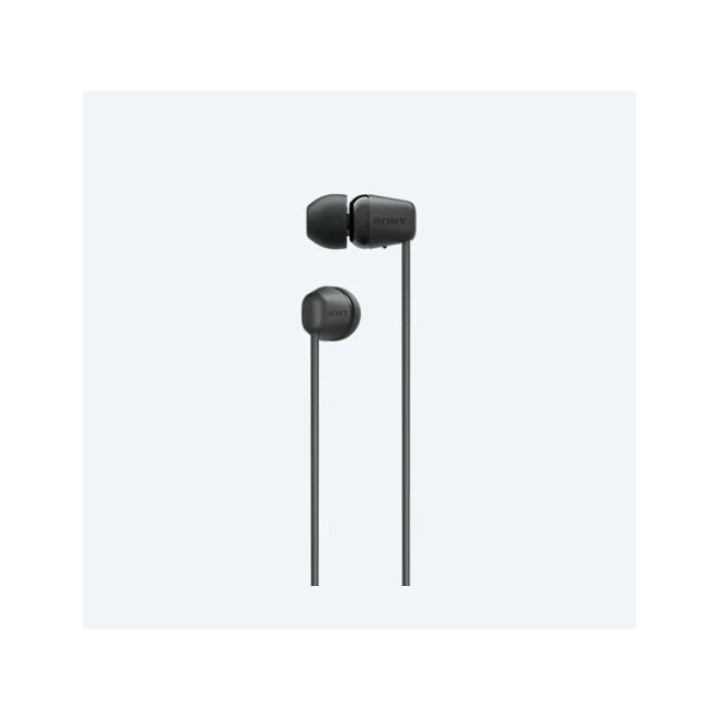 Безжични слушалки-тапи Sony WI-C100, black - WIC100B.CE7