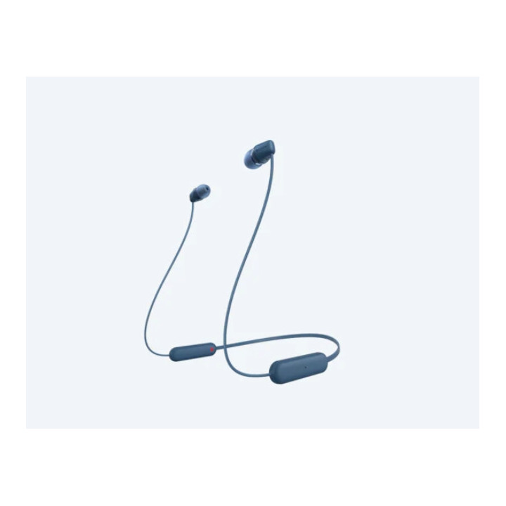 Безжични слушалки-тапи Sony WI-C100, blue - WIC100L.CE7