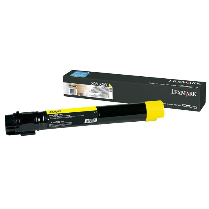 Lexmark X950, X952, X954 Yellow Extra High Yield Toner Cartridge