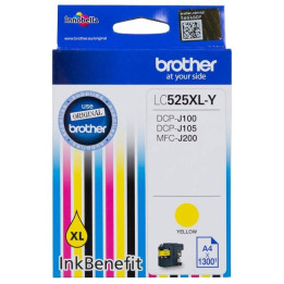 Brother LC-525 XL Yellow Ink Cartridge High Yield for DCP-J100, DCP-J105, MFC-J200