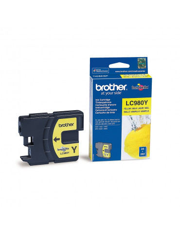 Brother LC-980Y Ink Cartridge for DCP-145/165/195/375, MFC-250/290 series