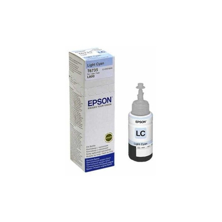 Epson T6735 Light Cyan ink bottle, 70ml