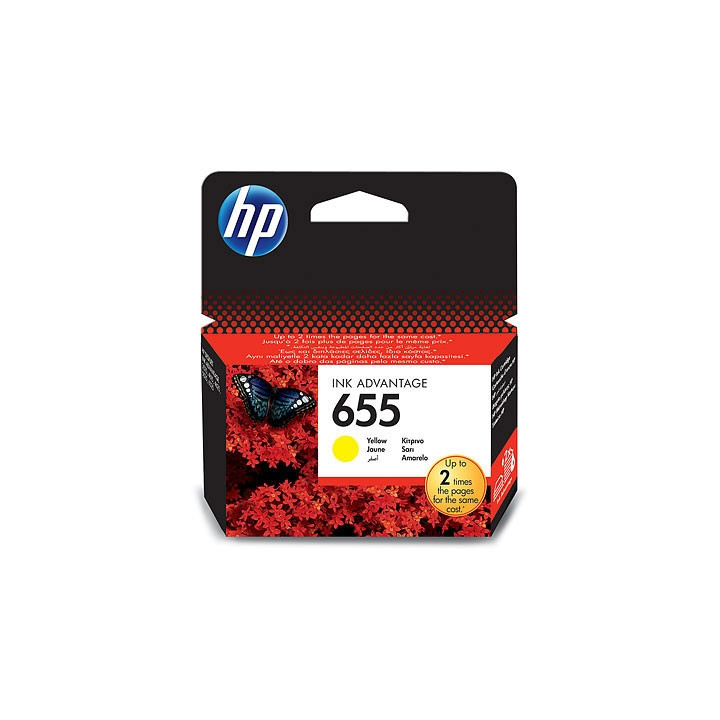 HP 655 Yellow Ink Cartridge