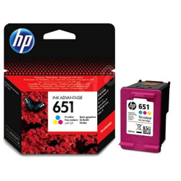 HP 651 Tri-colour Ink Cartridge