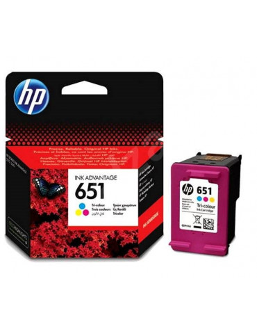 HP 651 Tri-colour Ink Cartridge