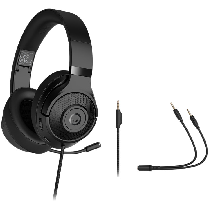 Геймърски слушалки Lorgar Noah 101, 3.5mm, black - LRG-GHS101B