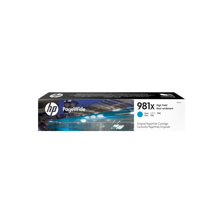 HP 981X High Yield Cyan Original PageWide Cartridge