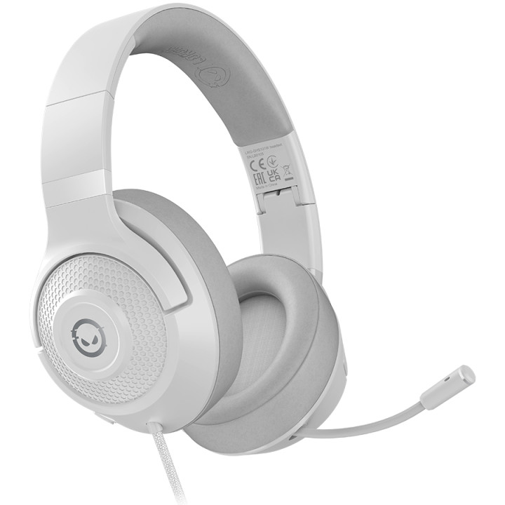 Геймърски слушалки Lorgar Noah 101, white - LRG-GHS101W