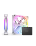 Комплект вентилатори NZXT F140 RGB Duo White 2 бр   RGB Контролер - RF-D14DF-W1