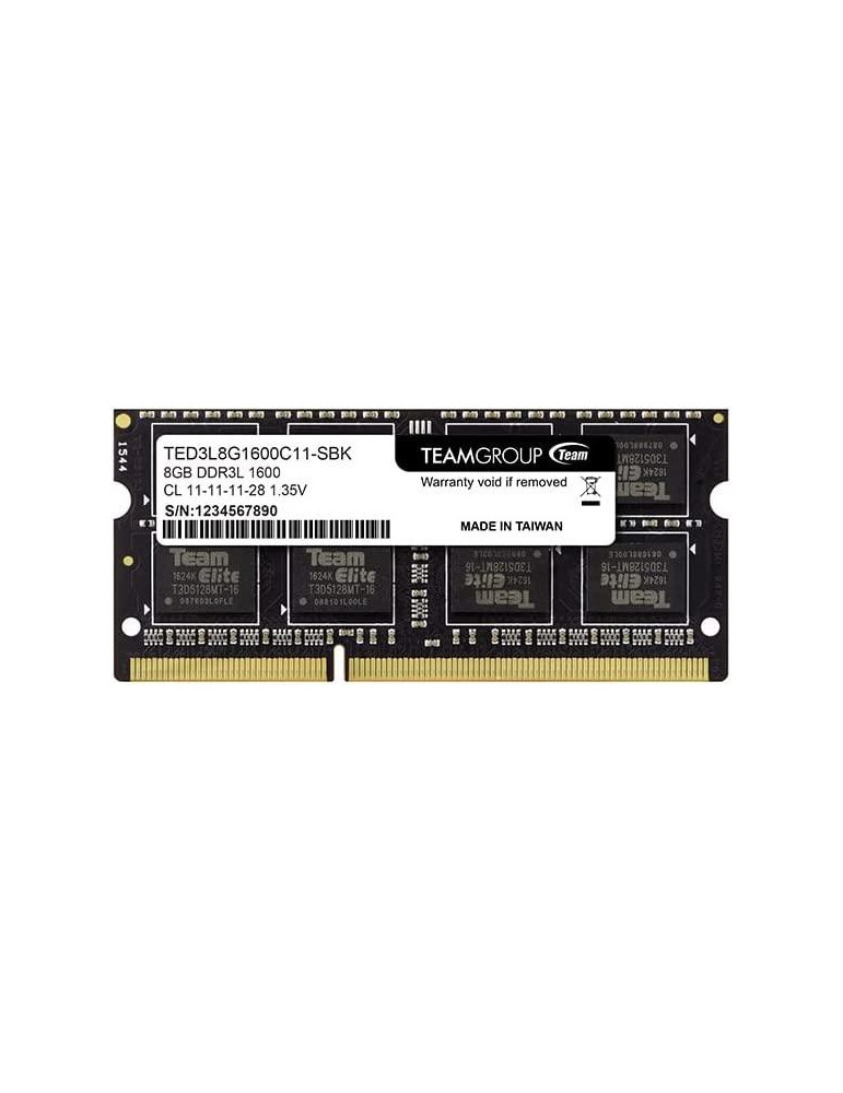 RAM памет Team Group Elite 8GB 1600MHz DDR3L , CL11-11-11-28 1.35V - TED3L8G1600C11-S01