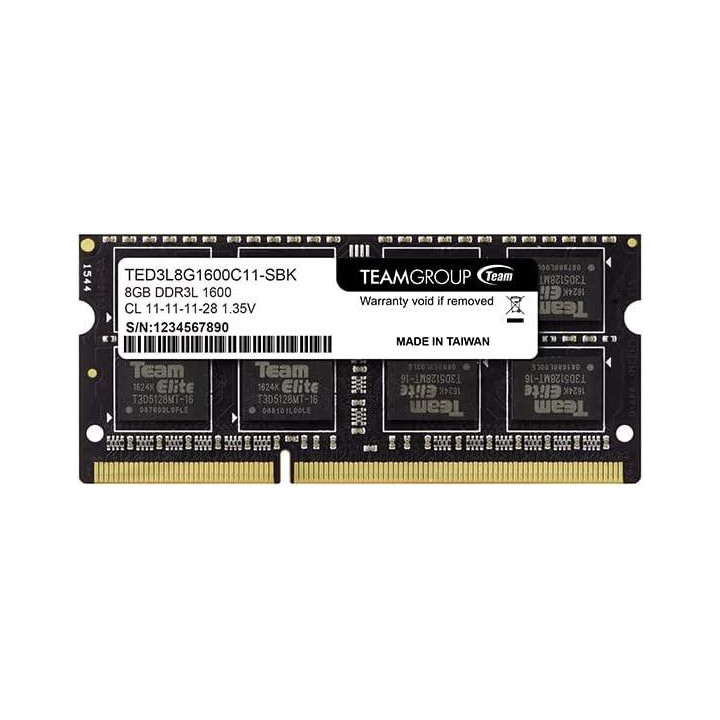 RAM памет Team Group Elite 8GB 1600MHz DDR3L , CL11-11-11-28 1.35V - TED3L8G1600C11-S01