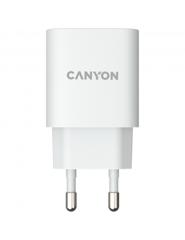 Зарядно за стена Canyon с  USB A QC3.0 18W, бял - CNE-CHA18W