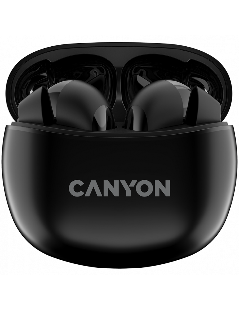 Bluetooth слушалки Canyon TWS-5 с микрофон, BT V5.3, черен - CNS-TWS5B
