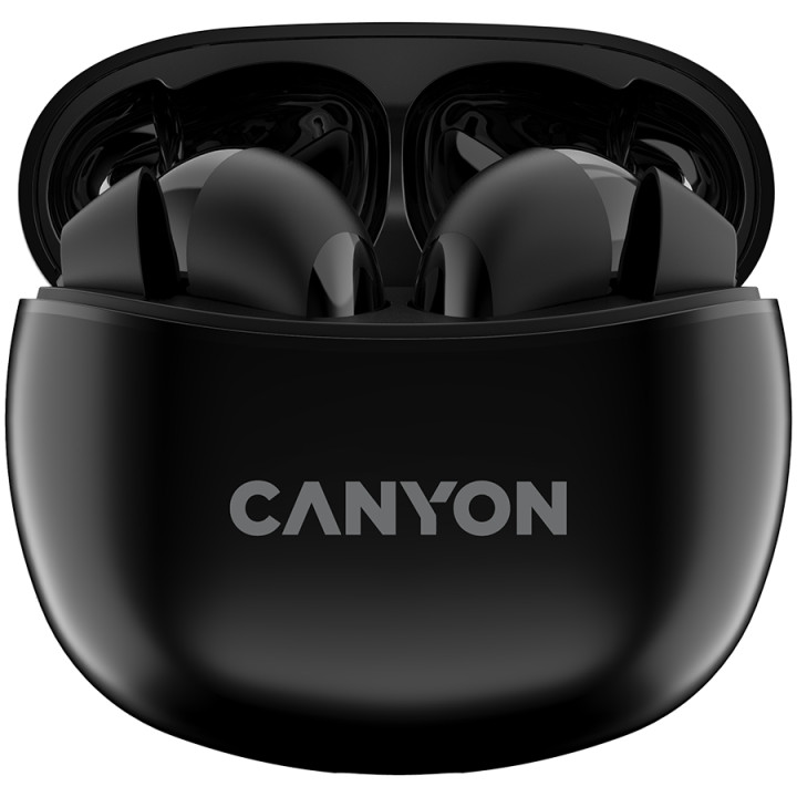 Bluetooth слушалки Canyon TWS-5 с микрофон, BT V5.3, черен - CNS-TWS5B