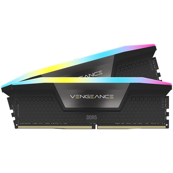 RAM памет Corsair 32GB(2x16GB) DDR5, 6000MHz Vengeance RGB DDR5 Black - CMH32GX5M2D6000C36