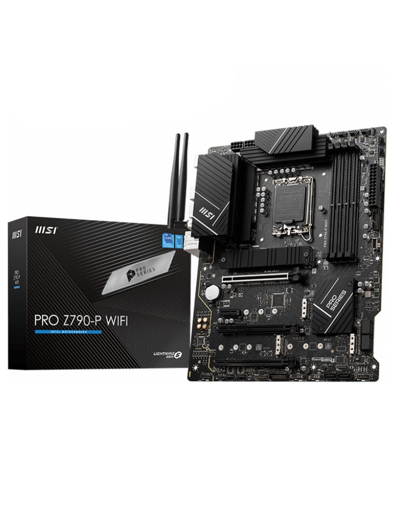 Дънна платка MSI PRO Z790-P WIFI, LGA1700, DDR5, 4x M.2