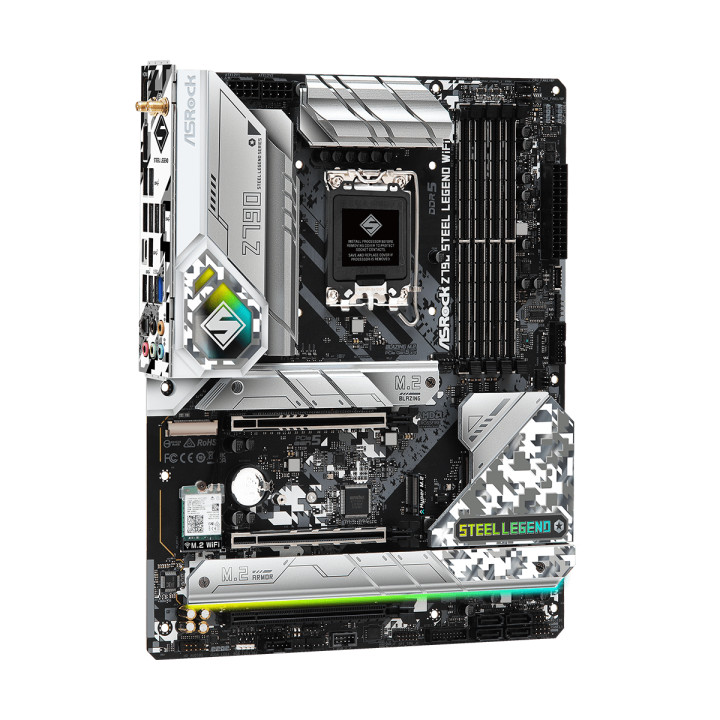 Дънна платка AsRock Z790 Steel Legend Wi-Fi 6E, LGA1700, DDR5, PCIe 5.0