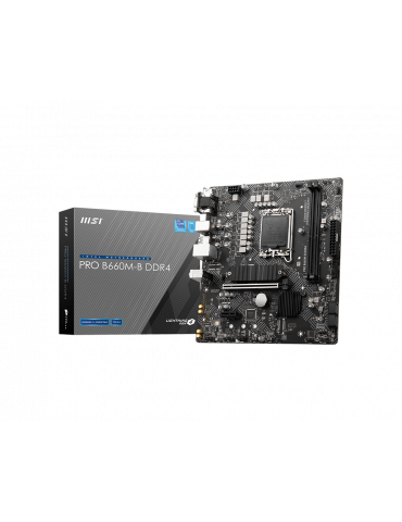 Дънна платка MSI PRO B660M-B DDR4, LGA1700 - 911-7D45-003