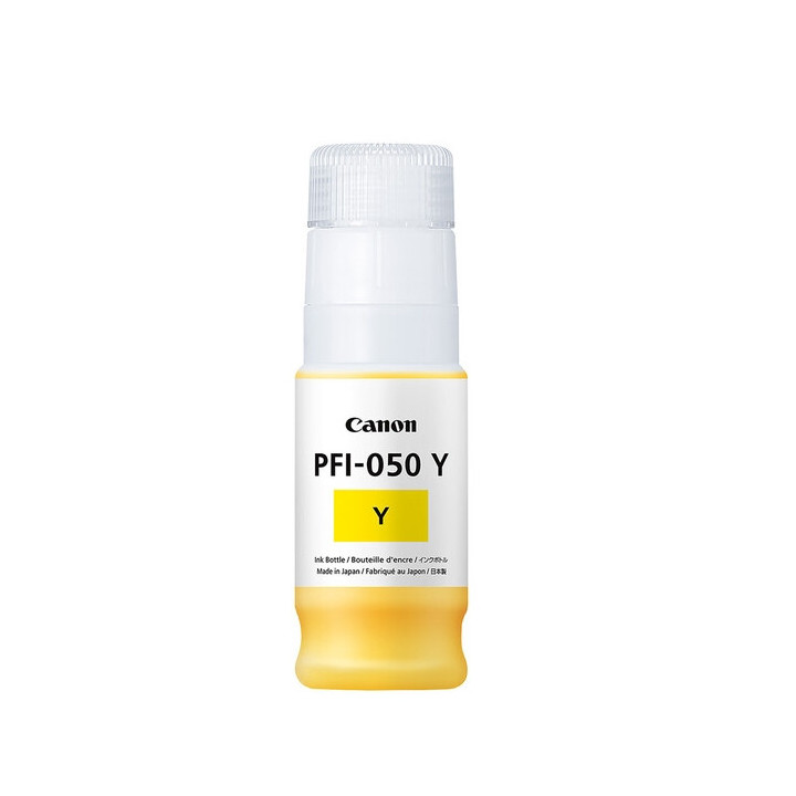 Консумативи за плотери Canon Pigment Ink Tank PFI-050, Yellow - 5701C001AA