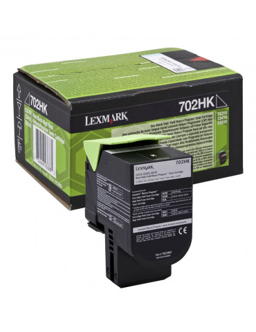 Lexmark 702HK Black High Yield Return Program Toner Cartridge