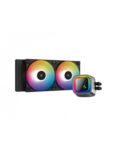 Водно охлаждане DeepCool LS520, Addressable RGB, Infinity mirror design, LGA1700/AM5 - R-LS520-BKAMNT-G-1