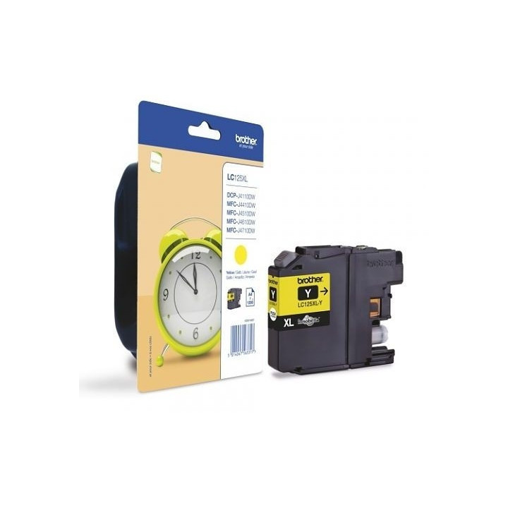 Brother LC-125 XL Yellow Ink Cartridge for MFC-J4510DW
