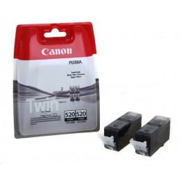 Консумативи за мастилоструен печат Canon PGI-520BK Twin Pack - 2932B012AA