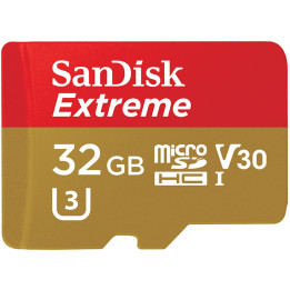 Карта памет 32GB Sandisk Extreme 100 mb/s micro SD с Adapter