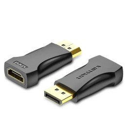 Адаптер Vention DisplayPort M / HDMI F - 4K, Black - HBPB0