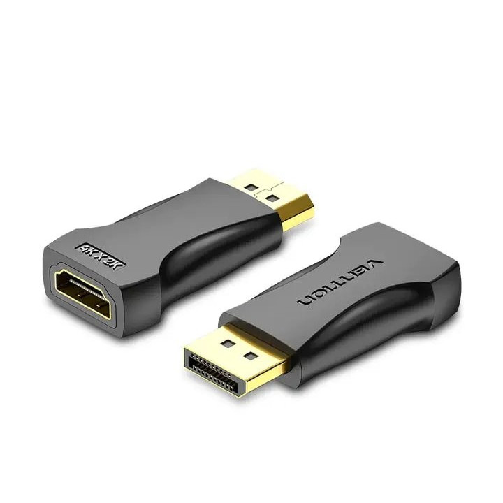 Адаптер Vention DisplayPort M / HDMI F - 4K, Black - HBPB0