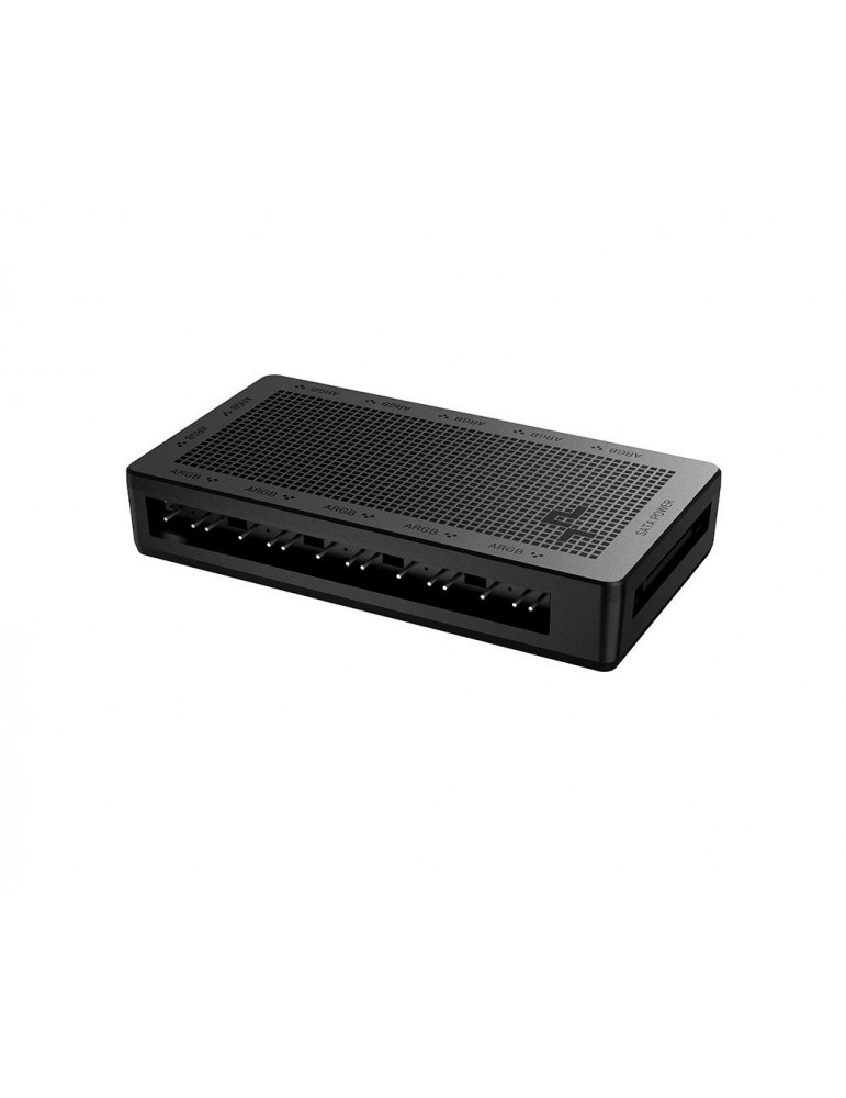 Разклонител за вентилатори DeepCool Addressable RGB Hub SC700 - 12 port, SATA Power, Magnetic - R-SC700-BKNSNN-G