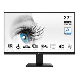 Монитор MSI PRO MP273A 27" IPS, 100Hz, Full HD, 1ms, 1000:1, DisplayPort, HDMI, VGA - 9S6-3PB4CH-060