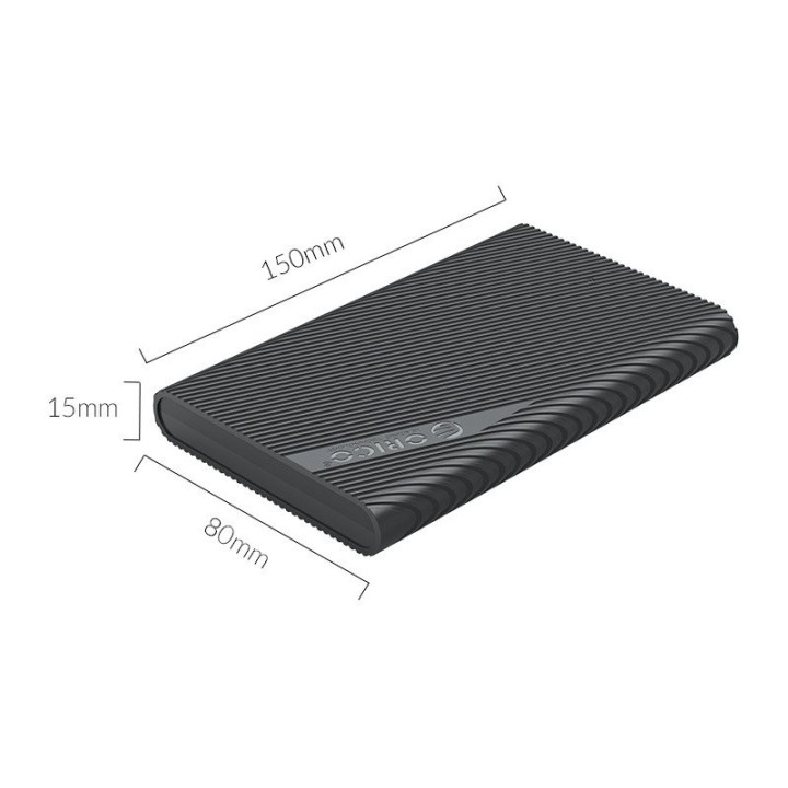 Външна кутия за диск Orico 2.5 inch TYPE C Black - 2521C3-BK-EP