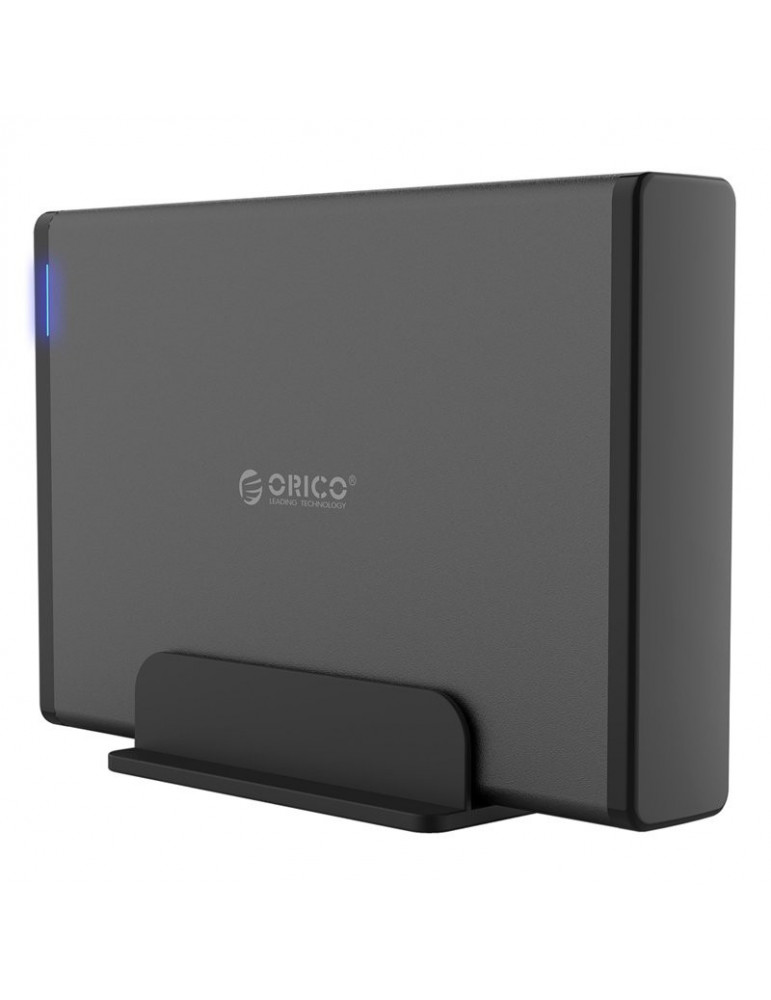 Външна кутия за диск Orico 3.5 inch Vertical, USB3.0, Power adapter, UASP, black - 7688U3-EU-BK-BP