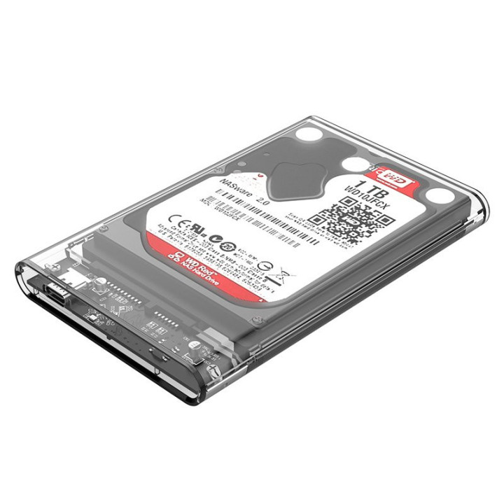 Външна кутия за диск Orico 2.5 inch 10Gbps Type-C Transparent - 2139C3-G2-CR-EP