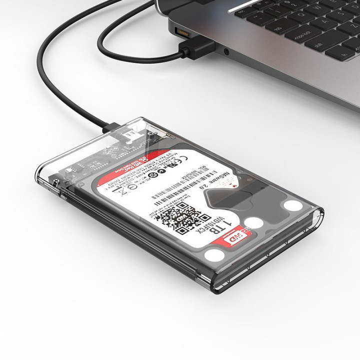 Външна кутия за диск Orico 2.5 inch 10Gbps Type-C Transparent - 2139C3-G2-CR-EP