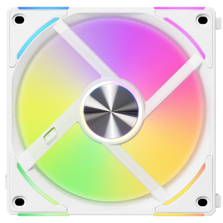 Вентилатори Lian-Li UNI AL120 V2 ARGB PWM, Три броя в комплект, Включен контролер, Бял - G99.12ALV23W.00