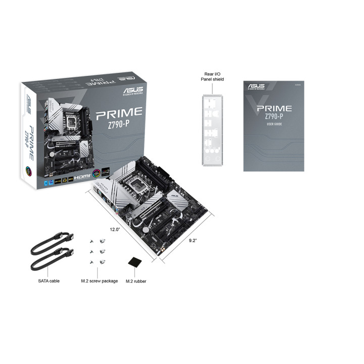Дънна платка Asus PRIME Z790-P, LGA1700, ATX, DDR5, PCIe 5.0, Aura Sync RGB - Asus PRIME Z790-P