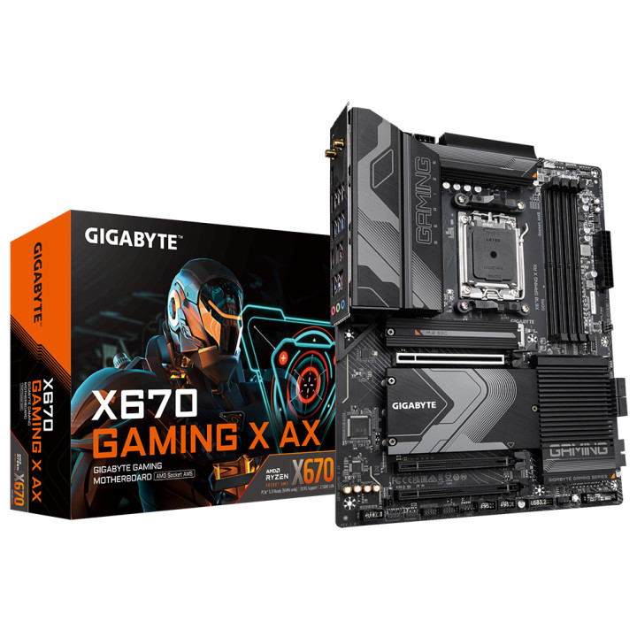 Дънна платка Gigabyte X670 GAMING X AX, AM5, Wi-Fi 6E, DDR5