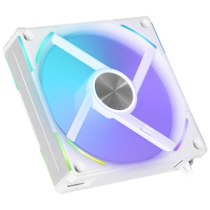 Вентилатори Lian-Li UNI AL120 V2 ARGB PWM, Три броя в комплект, Включен контролер, Бял - G99.12ALV23W.00